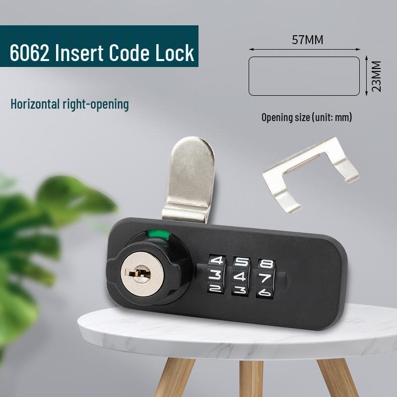 Mechanical Password Lock Sheet Metal Filing Cabinet with Door Lock 66062 Metal Cabinet Insert Lock чёрный