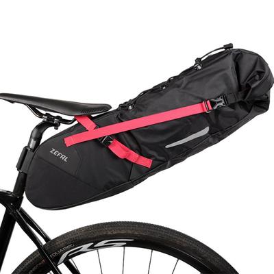 Zefal Z Adventure R17 Waterproof Bicycle 7002 Saddlebag, Black-Red, 17L,