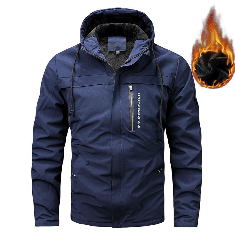 Herren Kapuzen Winterjacken Outdoor Lässiger Wintermantel Herren Fleece Warm Parkas Gute Qualität Herren Winterjacken Größe 6XL