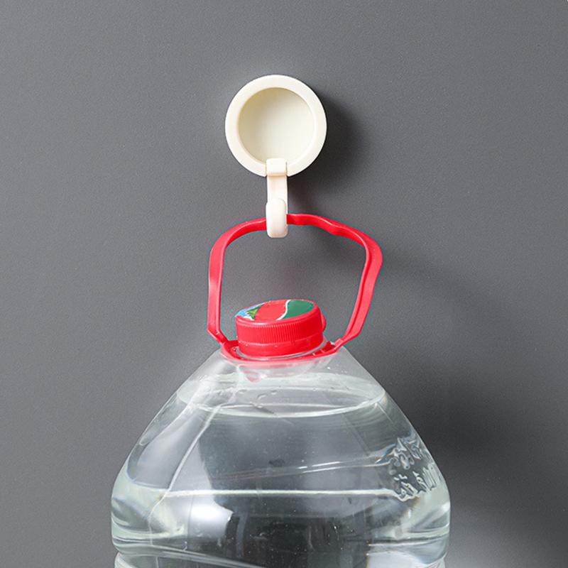 1/4 PCS Rotating Hooks Strong Adhesive Sticking Wall Kitchen Cute Hook Seamless No Punch Sticky Hook Key Holder Bathroom Organizer Rack