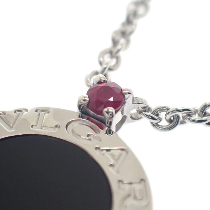 BVLGARI  356910 Necklace black Silver925/onyx Women