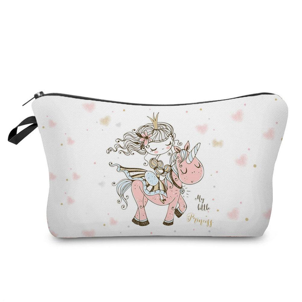Ballet Art Girl Fashion Printed Cosmetic Bags Toiletries Organizer  School Daily Pencil CasesOutdoor Practical Makeup Bag Female