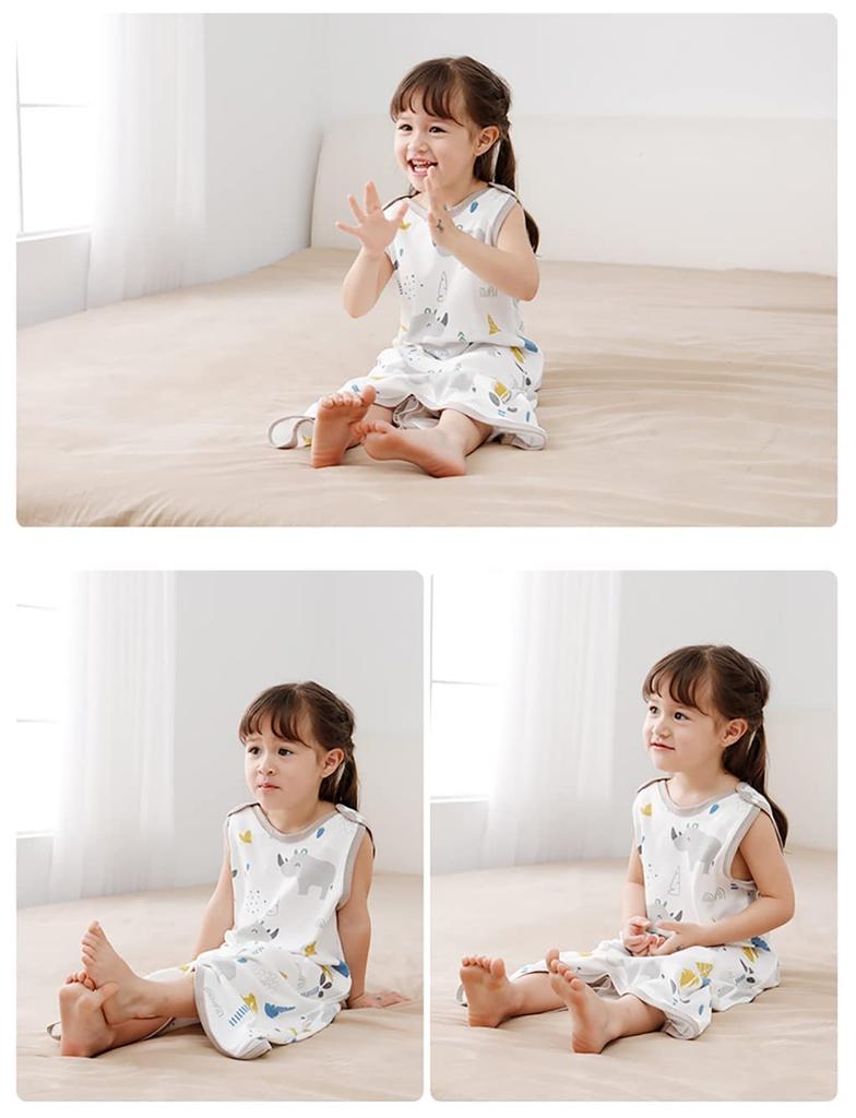 Baby Easy To Put On and Take Prevents Colds While Ages 3 To 5 [MOMSMENU] Sleeper, Summer, 100% Cotton, Soft, Off, Sleeping,