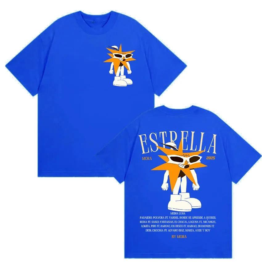 Rapper MORA Tour 2026 Merch T-Shirt Herren Damen Vintage Hohe Qualität Mode T-Shirts Hip Hop Kleidung Übergroßes Baumwoll-T-Shirt