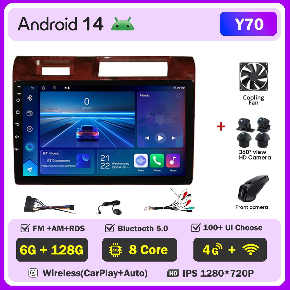 For Toyota Land Cruiser 70 Series LC70 LC71 LC76 LC78 LC79 Carplay Auto Screen Wireless Android Auto Car Intelligent Systems DSP