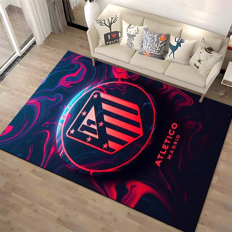Atletico Madrid Designed floor mat, suitable as a non-slip mat for the living room or bedroom sofa