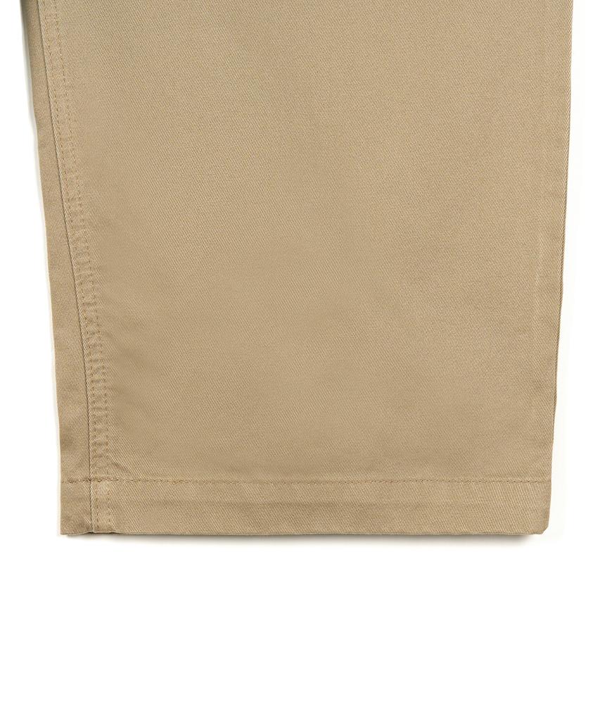 EXCONTAINER Classic One-Pleat Cotton Chino Pants (Beige)