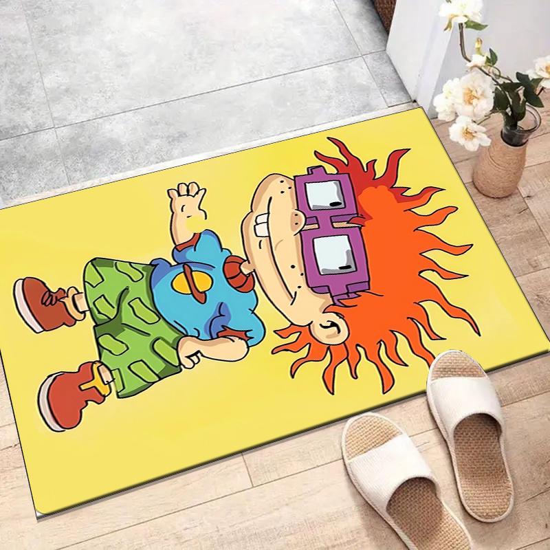 Rugrats In Paris Polyester Carpet, Soft Indoor Mat for Office Chair, Living Room, Computer Desk - Decorative Home Office Rug Design