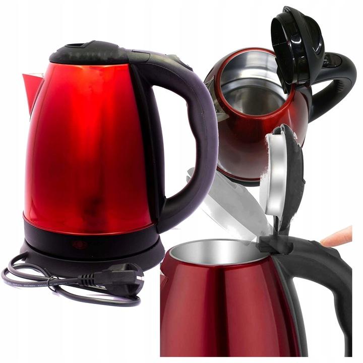Super Merchant Draadloze Elektrische Waterkoker Royalty Line 1, 7 Liter 1500 W Rood