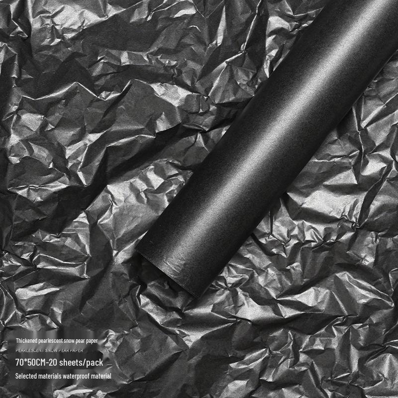 Papel de Embrulho Impermeável Brocade 38g Perolado Neve para Flores Frescas & Arte Floral