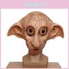 Realistická Dobby Elf Cosplay Maska Halloweenský Kostým Pokrývka Hlavy Rekvizita Hnědý Latex Zvířecí Styl