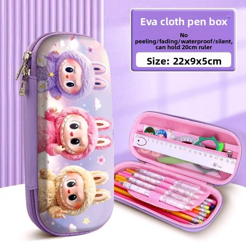 

Primary School Students Stationery Box Girls Pencil Bag Kindergarten Children Large Capacity Pencil Case 3d Three-dimensional