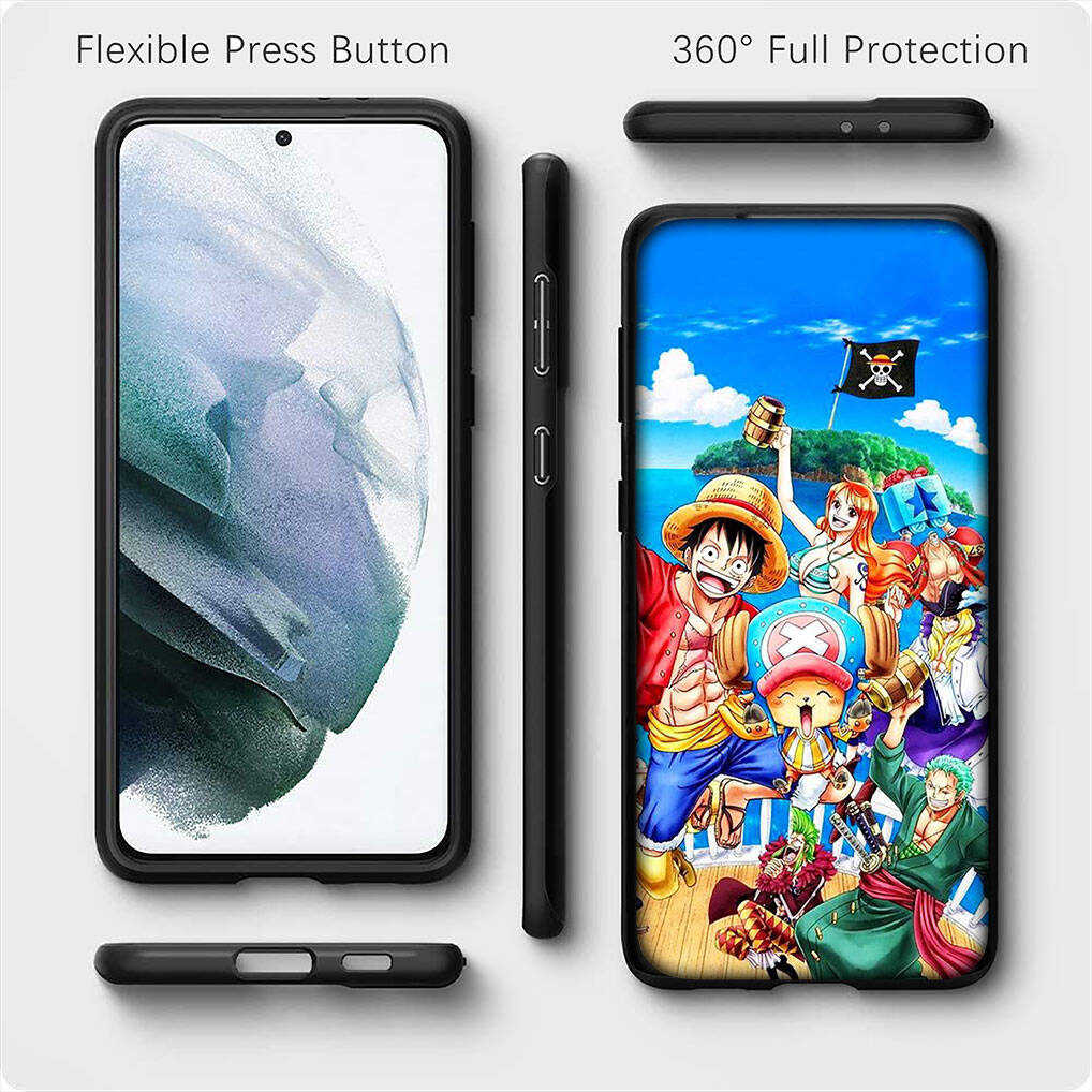 Dla Samsung Galaxy S25 S24 S23 iPhone 17 16 15 Xiaomi Redmi Note 14 13 12 11 Plus Pro Max A37 A57 Etui na Telefon One Piece Luffy Roronoa Zoro OPPO Huawei