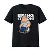 Mens JOE SWANSON Bring It On Cartoon Print T Shirt Stylish and Comfortable Vintage Washed Homme Versatile Graphic Breathable