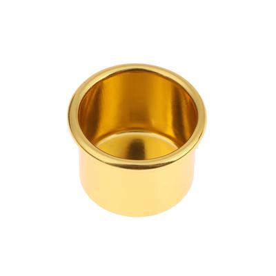 10Pcs Mini Round Candle Cup Gold Diy Candlestick Making Tray Holder Container Accessory Aluminium Home Party Decor Parts