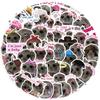 56pcs Sad Hamster Meme Room Decor Wall Art Stickers DIY Kids Notebook Luggage Motorcycle Laptop Refrigerator Decals Graffiti