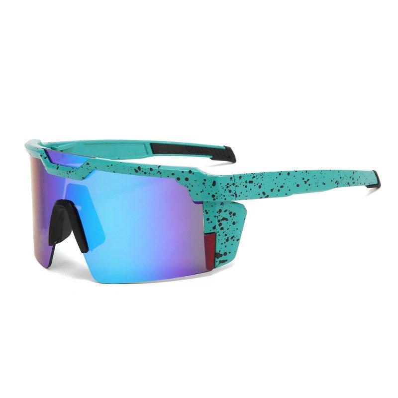 Новые цельные квадратные очень большие спортивные мужские солнцезащитные очки — фото 24