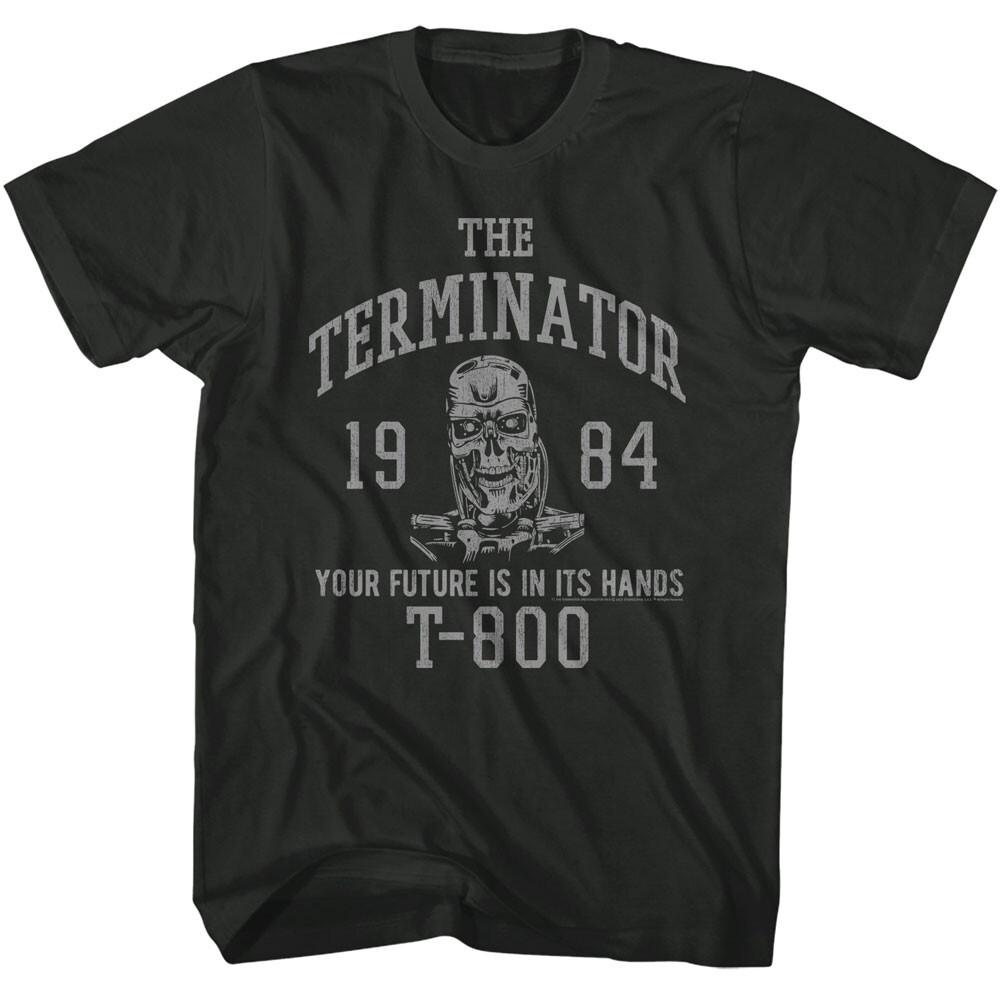 The Terminator Movie 1984 T-800 Your Future Is In It Hands Men T Shirt M