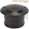 75mm RV Vent Covers, Dashboard Air Conditioning Deflector, Side Roof Air Black Vent Outlet, Mount Round Louvered Dash Vent Exhaust Grille Universal