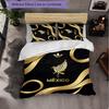 Mexico Footbal Pattern 3 Pieces Bedding Set Soft Microfiber Duvet Cover with Pillow Cases for Bedroom