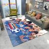 Captain Tsubasa Anime-Fußball-Cartoon-Teppich für Zuhause, Wohnzimmer, Schlafzimmer, Sofa, Fußmatte, Dekor, Kinderbereich, rutschfeste Bodenmatte