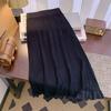 **Versatile Qipao Underskirt: Seamless Elastic Pleated Half Skirt Lining**