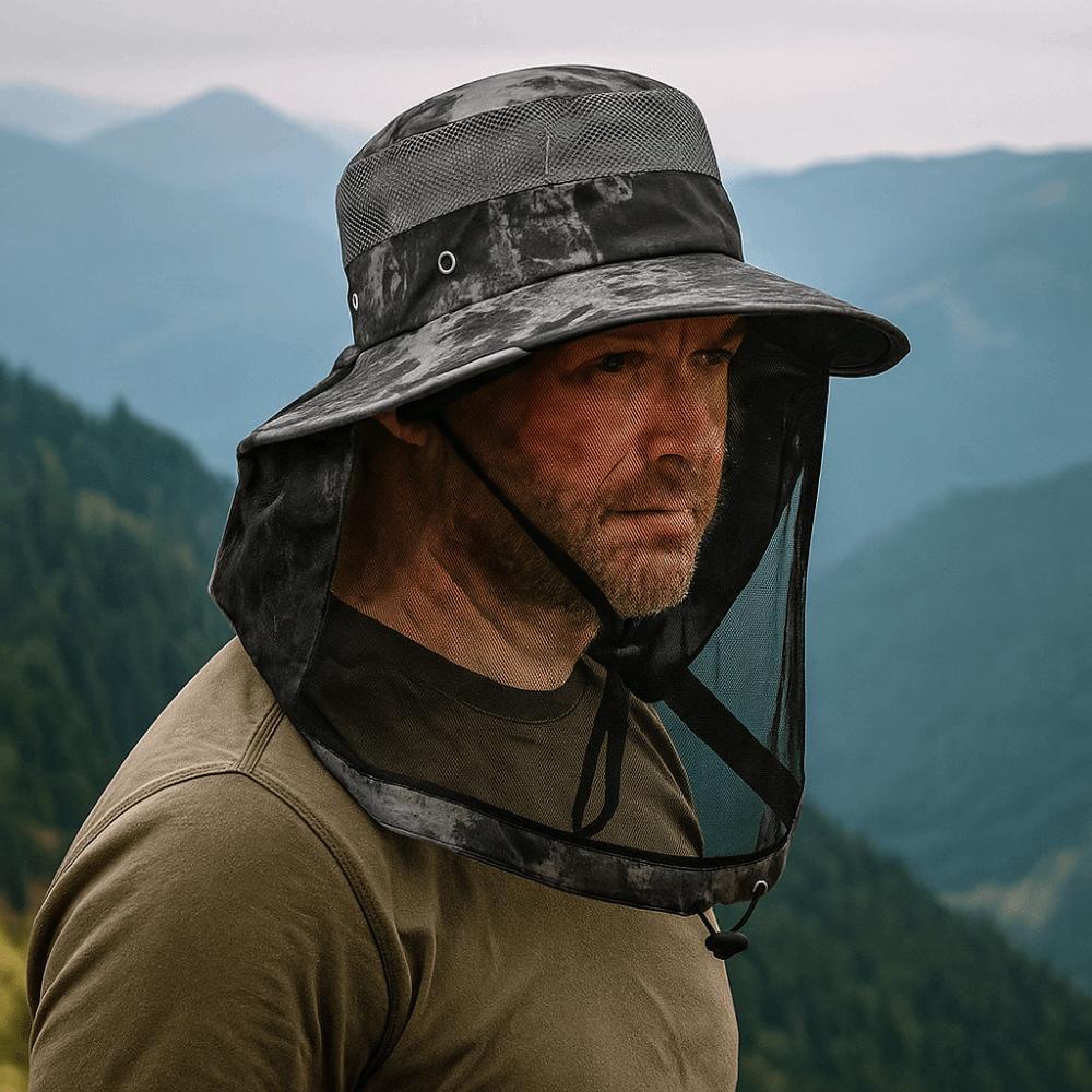 Face Neck Protection Mosquito Hat Foldable Fishing Cap Repellent Protection Insect Bee Protection Fisherman Hats Outdoor