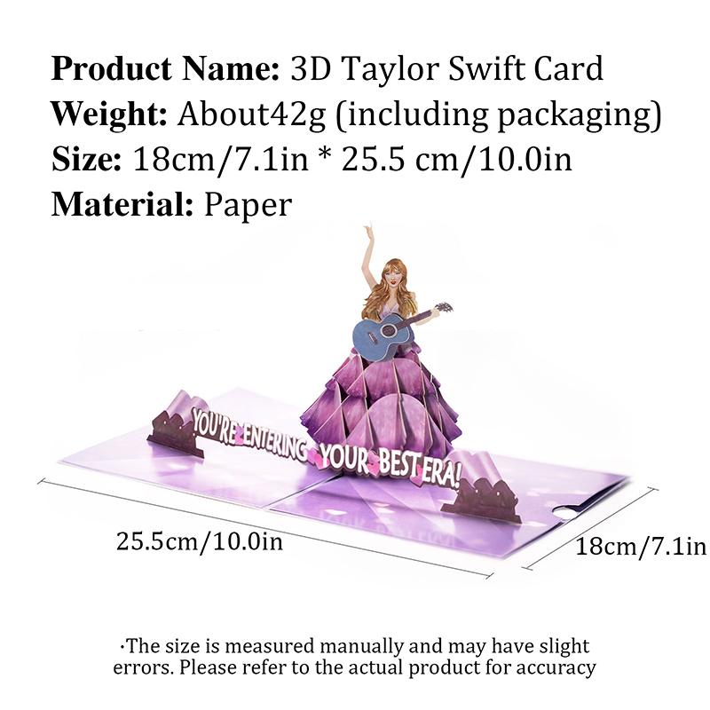 

3D Birthday Greeting Card Foldable Bling Style Creative Singer Greeting Card Diy Gifts Creative Handmade Gift