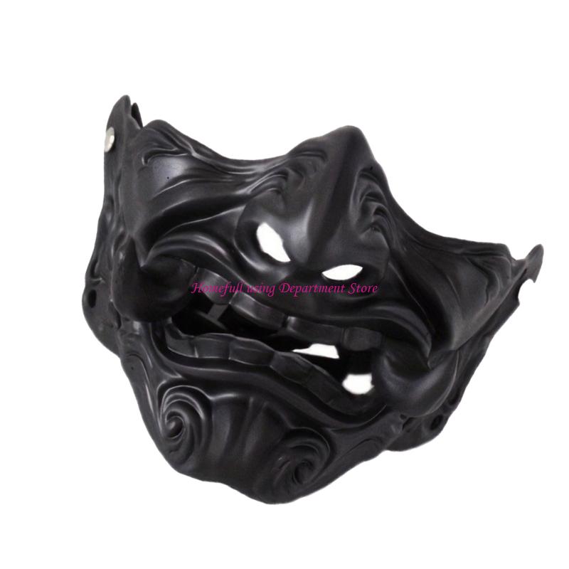 Animes Cosplays Oni Face Covering Ventilated Design Quickly Adjustable Theatrical Property For Festivals And Themed Event