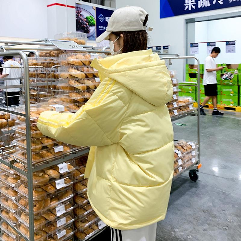 

2024 Жіноче Подовжене Пухове Бавовняне Пальто Оверсайз - Модна Товста Осінньо-Зимова Куртка XL неон жовтий колір