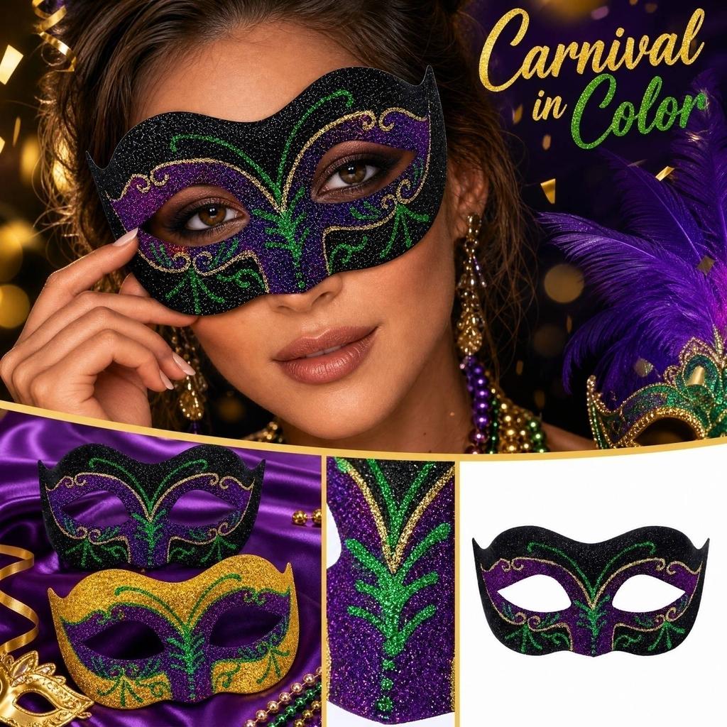 Painted for Masquerade Party Decor and Costume Accessories