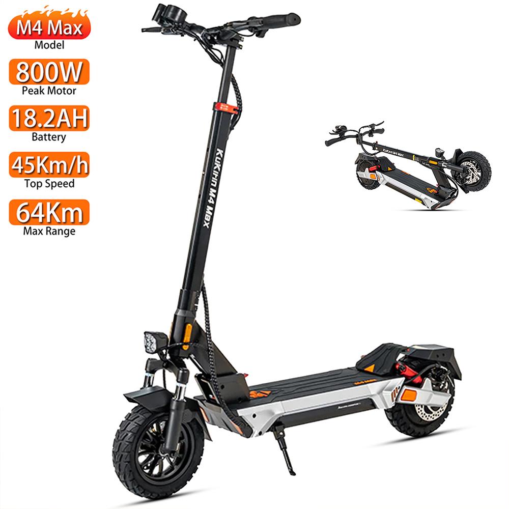 Electric Scooter Adult Kukirin 10" 800W Motor Electric Scooter Foldable Top Speed 45Km/h 48V 18.2AH Range 64Km Load 120Kg