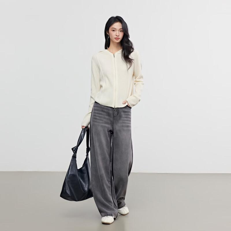 Elva' Island Women's Hooded Slim-Fit Knit Cardigan