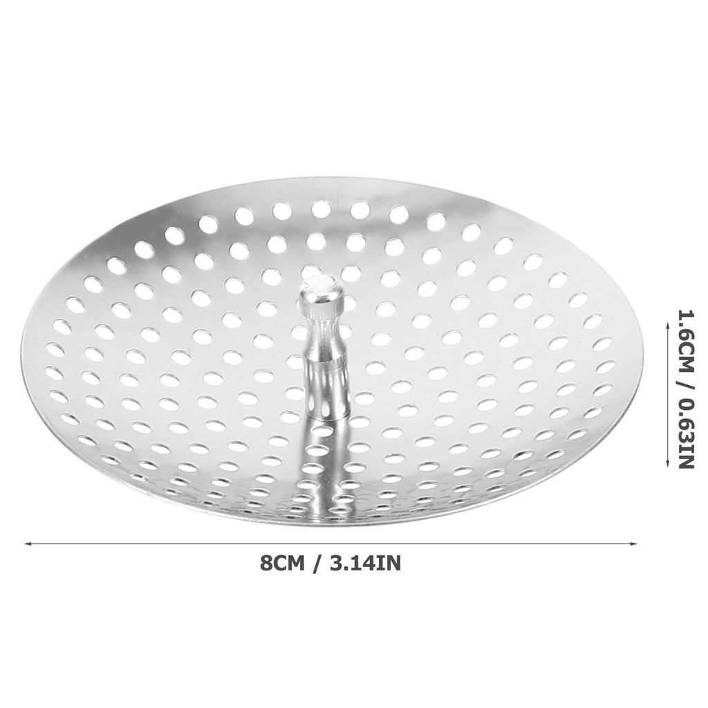 2 szt. Sitko Odpływ Zlewozmywaka Koszyk Kuchenny Ekran Filtru Łapacze Włosów Sitka do Srebrnego Metalu