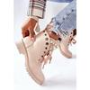 Dames Korte Laarzen Dames Leren Enkellaarsjes Herfst Platform Motorschoenen voor Dames Roze Winter Pearl River Schoenen