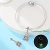 Princess Style Copper Color Wishing Bottle Birthday Present Charms Beads Fit Original Bracelets Necklace Fine Diy Jewelry