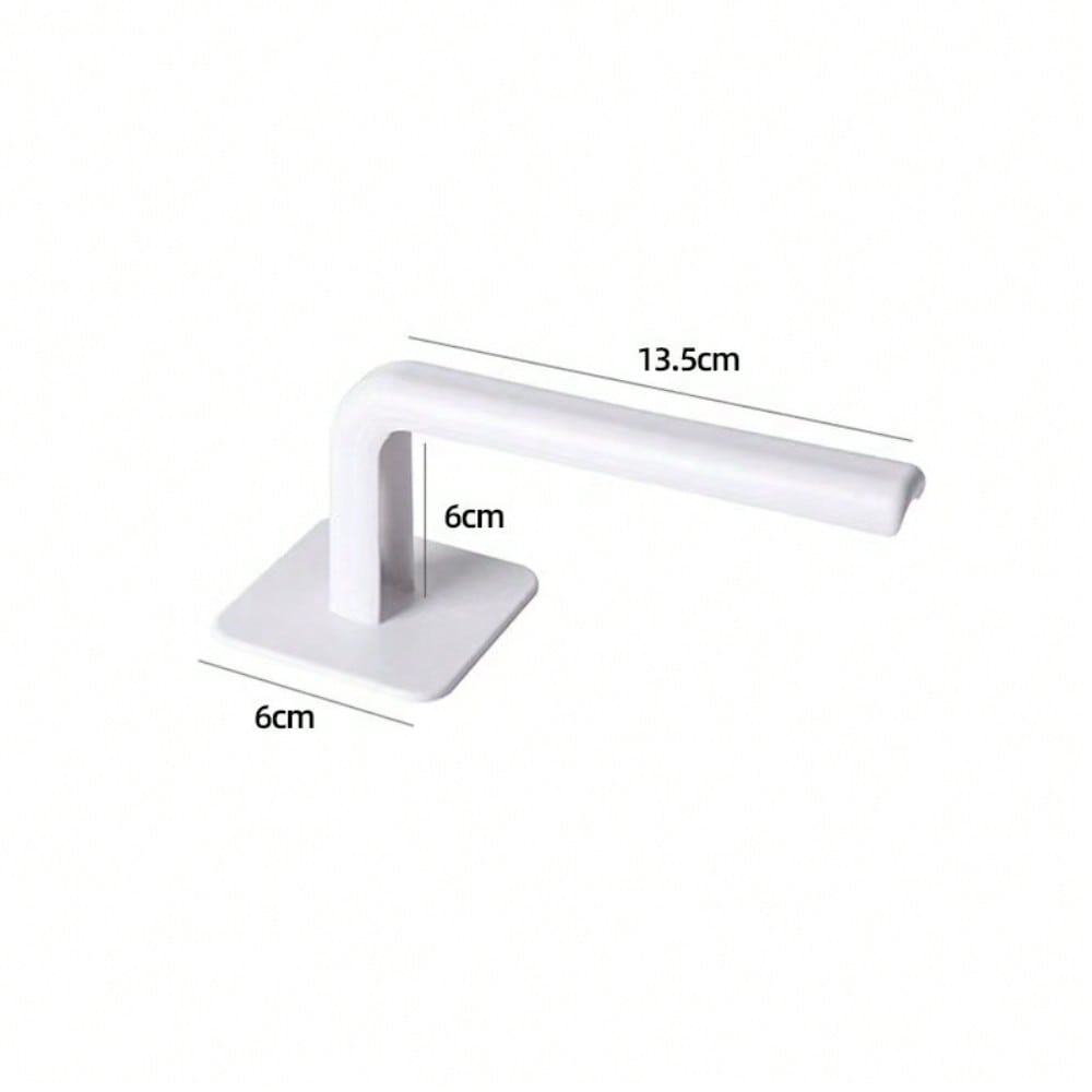 Home Multifunctional Hook Kitchen Pot Lid Cup Paper Towel Roll Hanging Rack Wall Free Punch L-Shaped Large Storage Hook