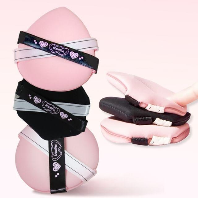 Sweetpourin - Набор из 3 шт.: Пуховка (Различные дизайны) BMS-453 & Pink