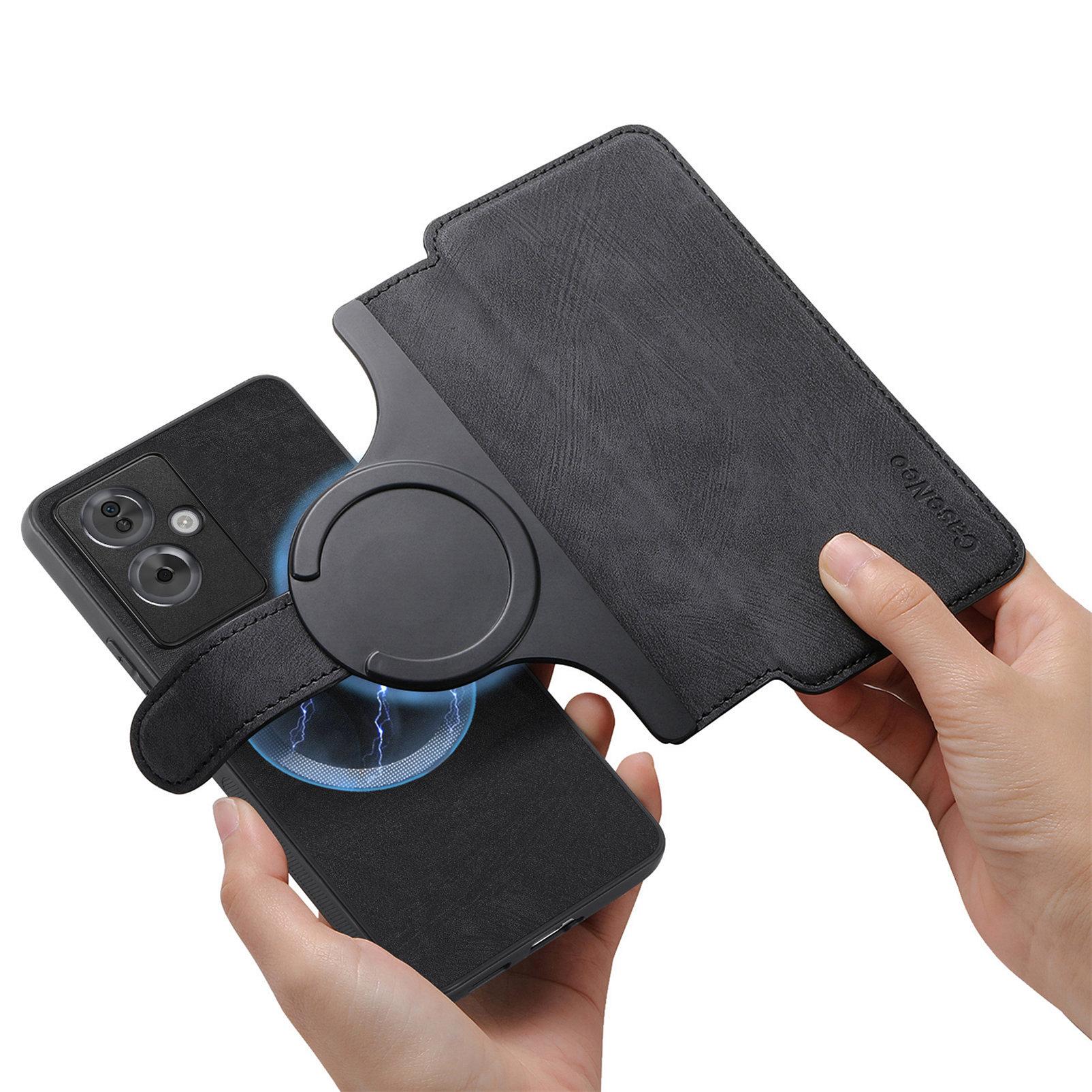 

2 in 1 Detachable Cards Solt Magnetic Leather Wallet Case For OPPO A98 A97 A93 A78 A72 A58 A57 A54 Reno 11 Pro 10 C35 C67 Cover For OPPO A52 чёрный