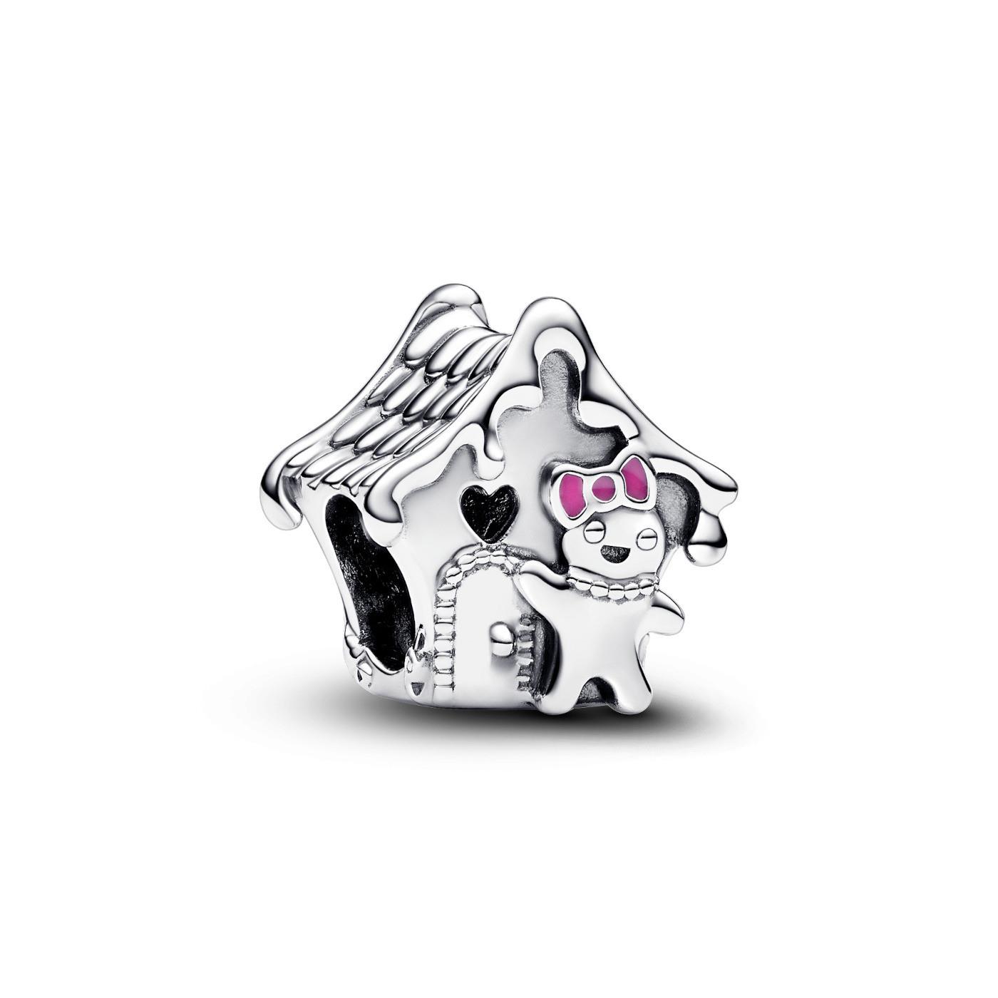Pandora Women's Silver 792823C01 Sterling Gingerbread House Christmas Charm