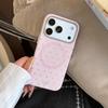 Silver Polka Dot Gold-plated Case Suitable for Apple 17 Pro Max, iPhone 16, Korean-style Minimalist 15 Magnetic Case, 17 Niche