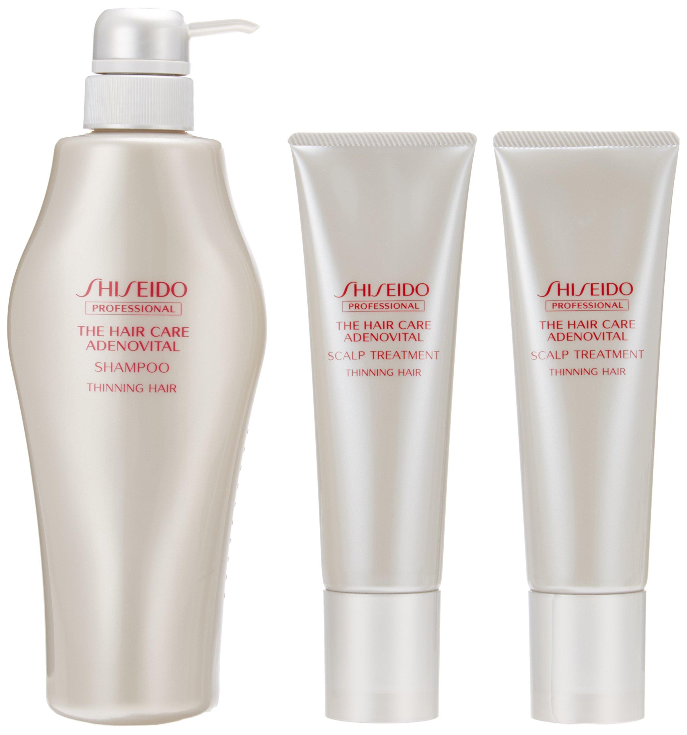 

Shiseido Adeno Vital Шампунь 500 мл Лечение кожи головы x 2 + (130г наборы)