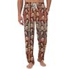 Men's Custom Pajama Pants with Pockets, Casual Long Sleep Pants for Home