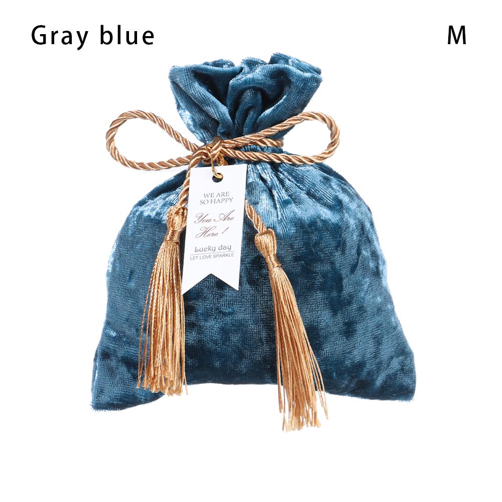 Fashion Velvet Candy Bag Drawstring Pocket Tassel Bag Dust Protect Wedding Party Jewelry Organizer Candy Pouches Gift Bags
