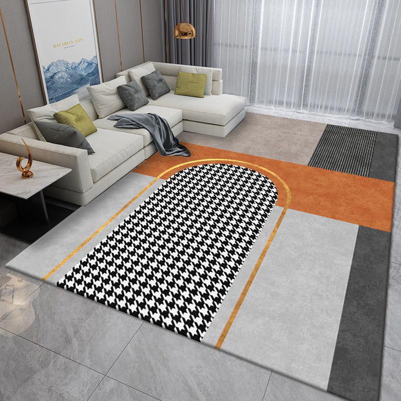 Luxurious Nordic Area Rug: Washable Carpet for Living Room, Bedroom, or Office Sofa and Coffee Table.