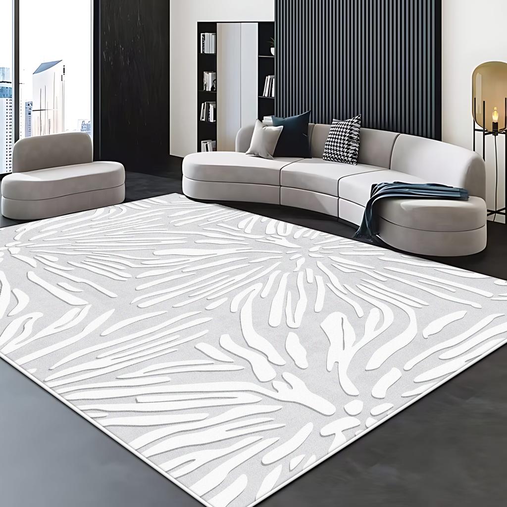 Simple Style Big Size Carpet for Living Room Non-slip Soft Bedroom Decor Aesthetic Rug Lint-free Coffee Tables Mat Easy Clean