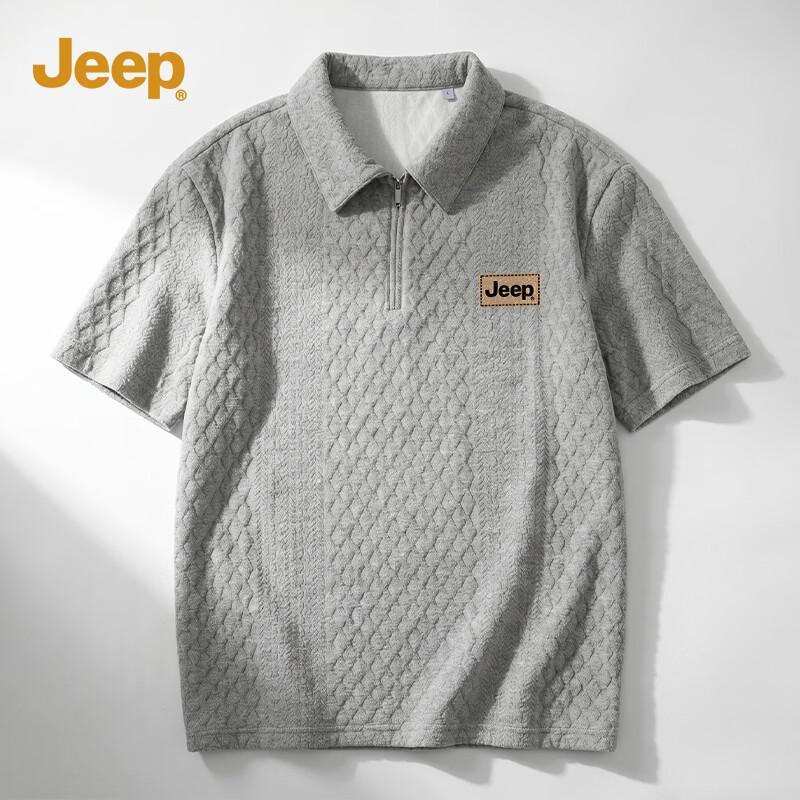 JEEP Men s Casual Short Sleeve Polo Shirt M
