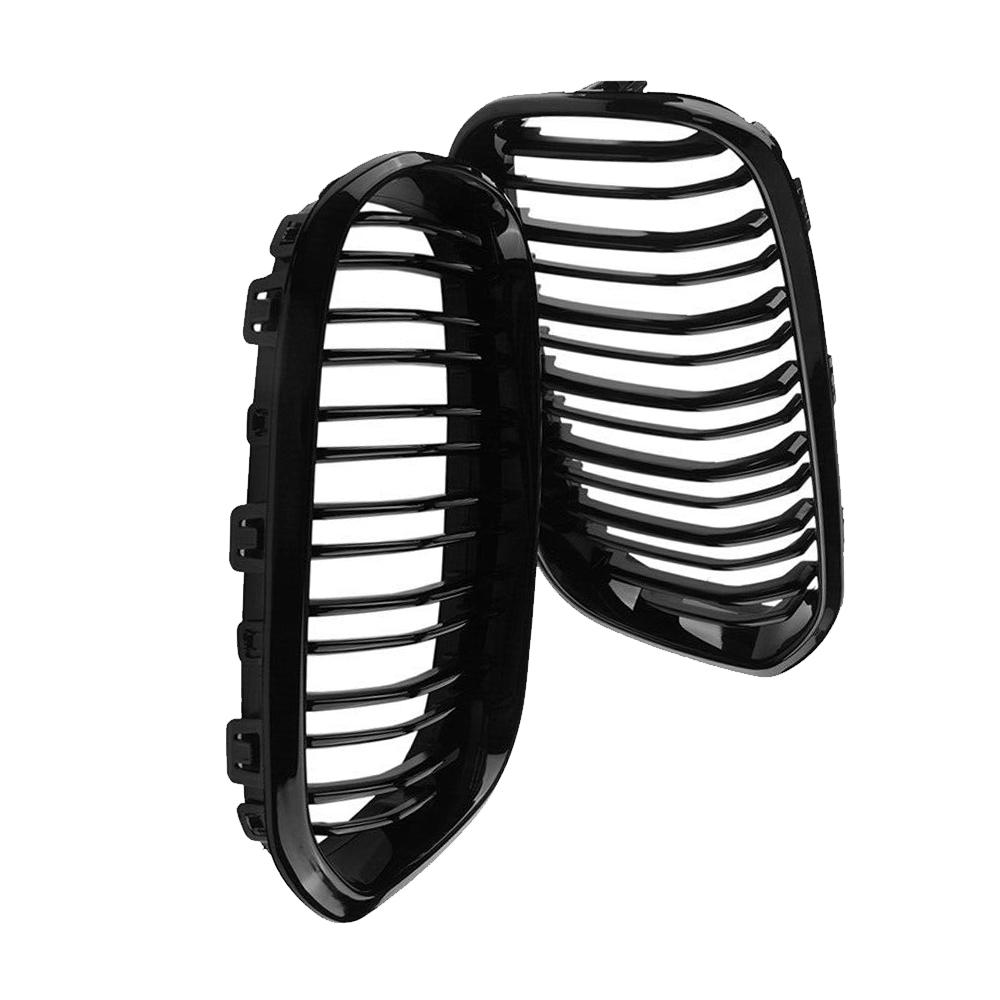 Glossy Black Car Front Bumper Kidney Grille Racing Grills Hood Grill For BMW 1 Series F20 F21 2012 2013 2014 2015 2016 2017