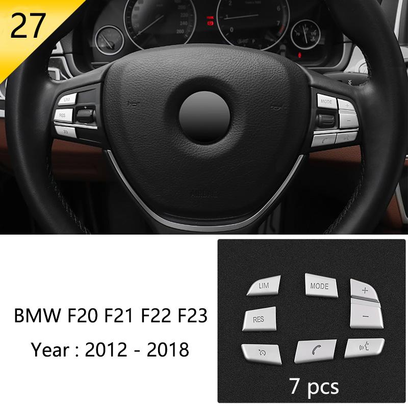 For BMW 1 2 Series F20 F21 F22 F23 Carbon fiber Car Control CD Panel Cover Trim Air conditioning Outlet Frame Decoration Sticker LNYCP1