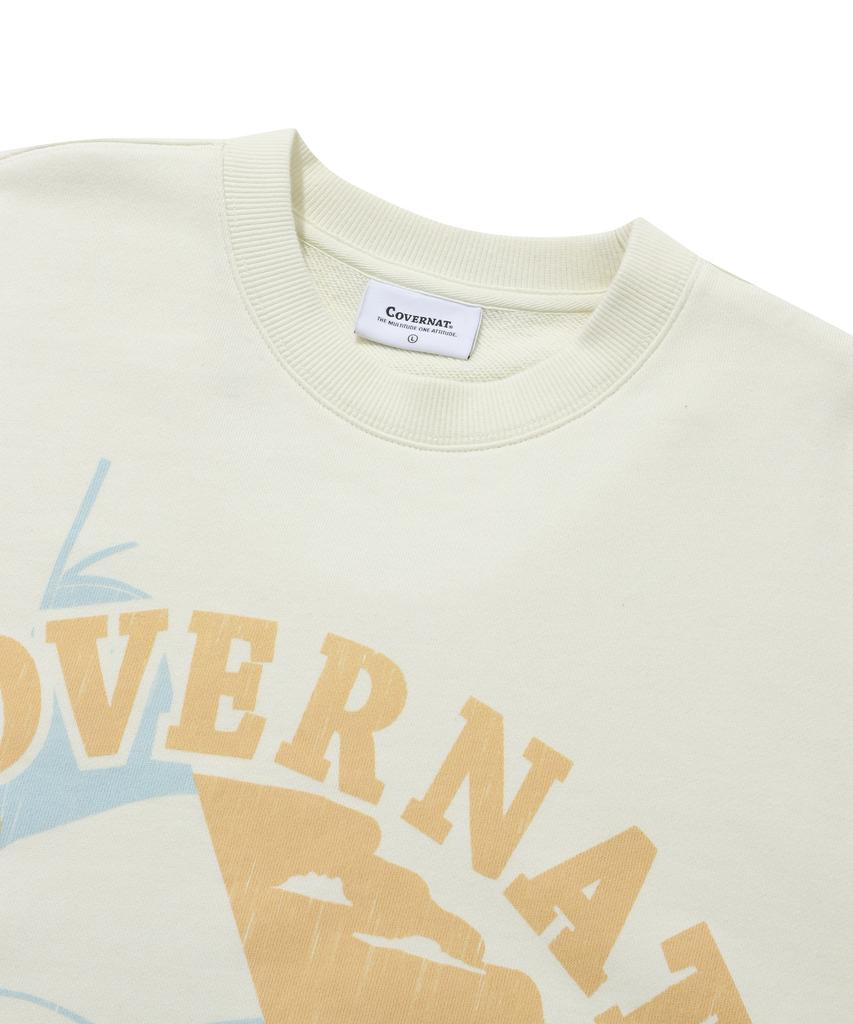 COVERNAT Sailing Boat Sweatshirt Ivory